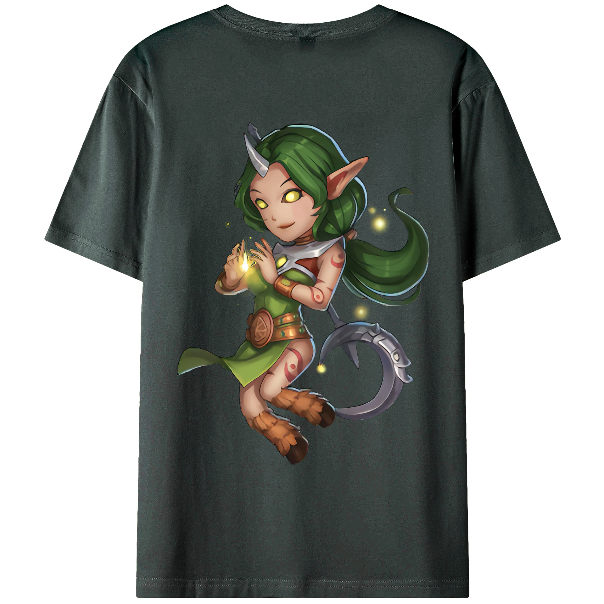（画像用） リーグ・オブ・レジェンド League of Legends LOL 綿100％ メンズ半袖Tシャツ（バックプリント） 通気性